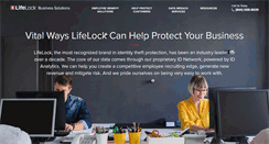 Desktop Screenshot of lifelockbusinesssolutions.com